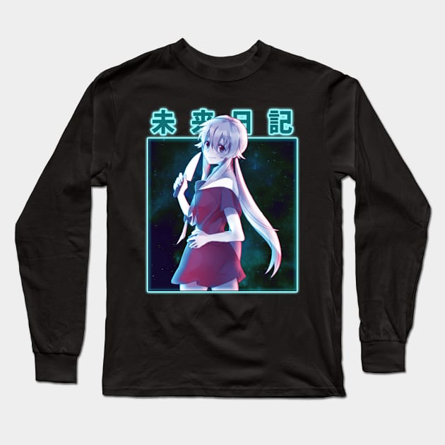 Yuno Gasai Obsession And Power Long Sleeve T-Shirt by A Cyborg Fairy